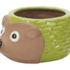 Apta Glazed Hedgehog Planter