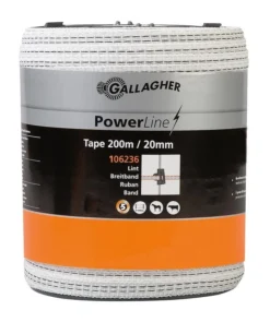Gallagher Poly Tape 20mm 200m