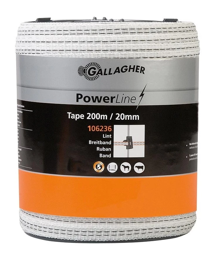 Gallagher Poly Tape 20mm 200m 1 Gallagher Poly Tape 20mm 200m