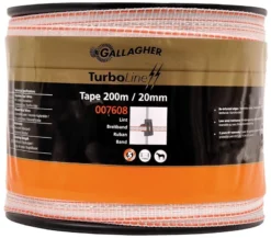 Gallagher Turbo Tape 20mm 200m