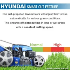 Hyundai 19 /48cm 139cc Self-Propelled Petrol Roller Lawnmower | HYM480SPR -Hyundai || Hozelock || Wolf Shop 7478 14454
