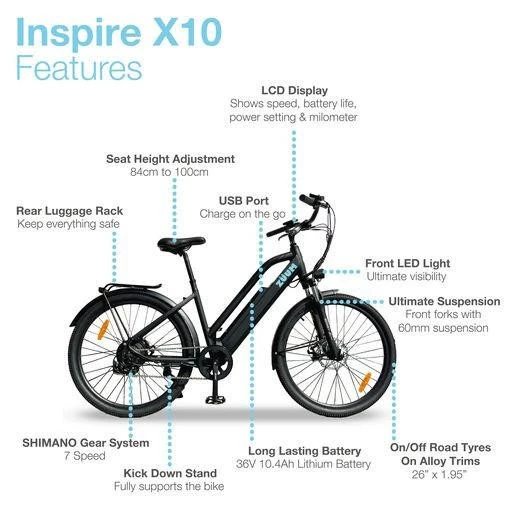Hyundai ZUUM Bicycles Electric Bike | InspireX10 1 Hyundai ZUUM Bicycles Electric Bike | InspireX10