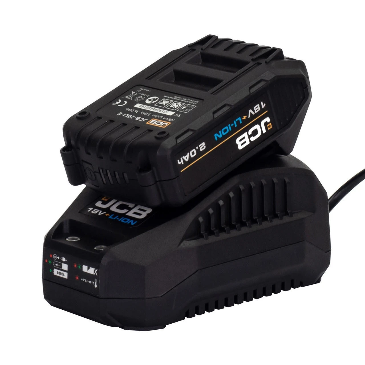 JCB 18V Impact Driver With 2.0Ah Lithium-ion Battery And 2.4A Charger | 21-18ID-2XB 2 JCB 18V Impact Driver With 2.0Ah Lithium-ion Battery And 2.4A Charger | 21-18ID-2XB - Image 2